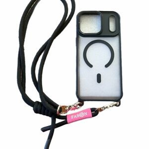 Black Phone Case with Lanyard      iPhone 17 Promax